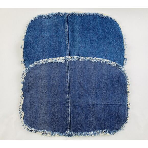 Rustler Denim Placemats 2 Blue Jean Vintage Retro Americana Patriotic Pocket Thi - Picture 6 of 7